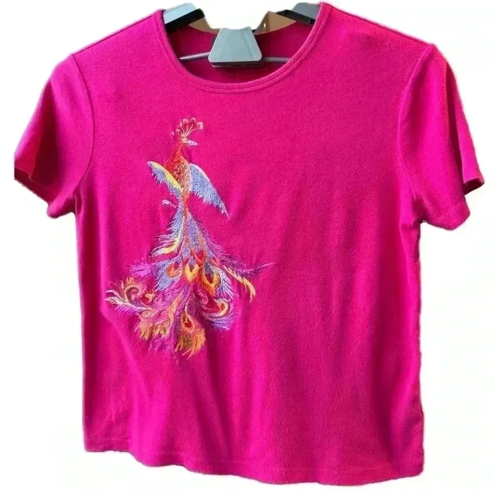 NWT Lauren Hot pink t-shirt women’s size M